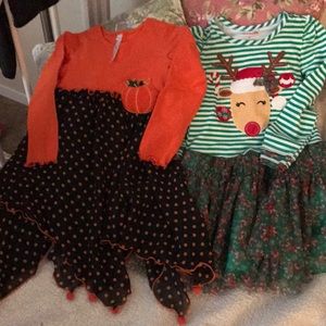 Christmas/Halloween dress bundle, girls size 5!